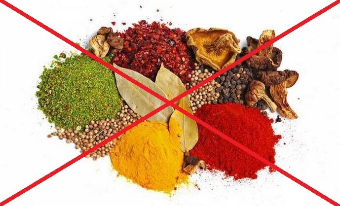 Sergant gimdos kaklelio osteochondroze, būtina vengti aštrių prieskonių.