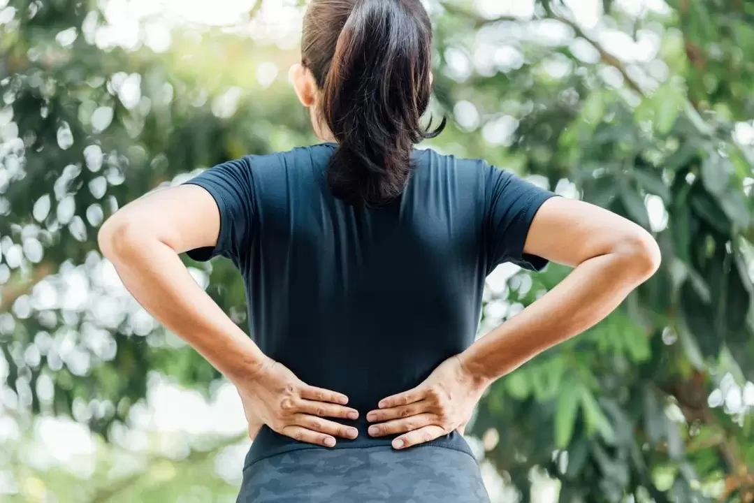 apatinės nugaros dalies skausmas dėl osteochondrozės